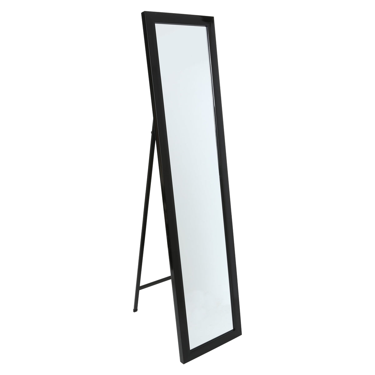 Classic Standing Mirror – Black, 35 × 155 cm