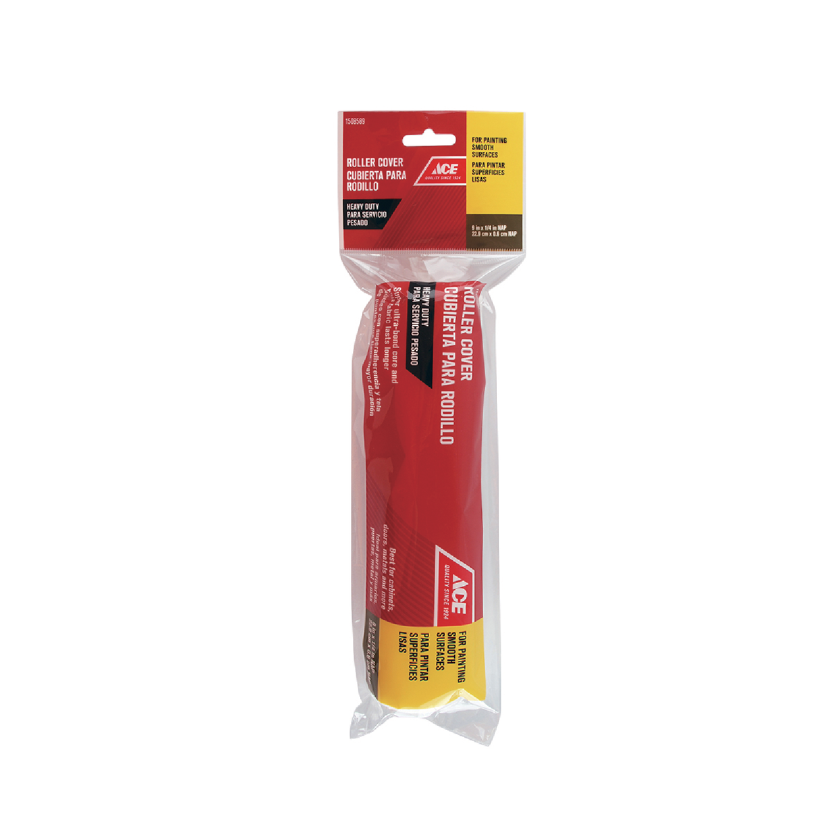 SELECT PAINT ROLLER COVER .64CM X 22.9CM (1/4IN X 9IN) POLYESTER AND POLYPROPYLENE ACE