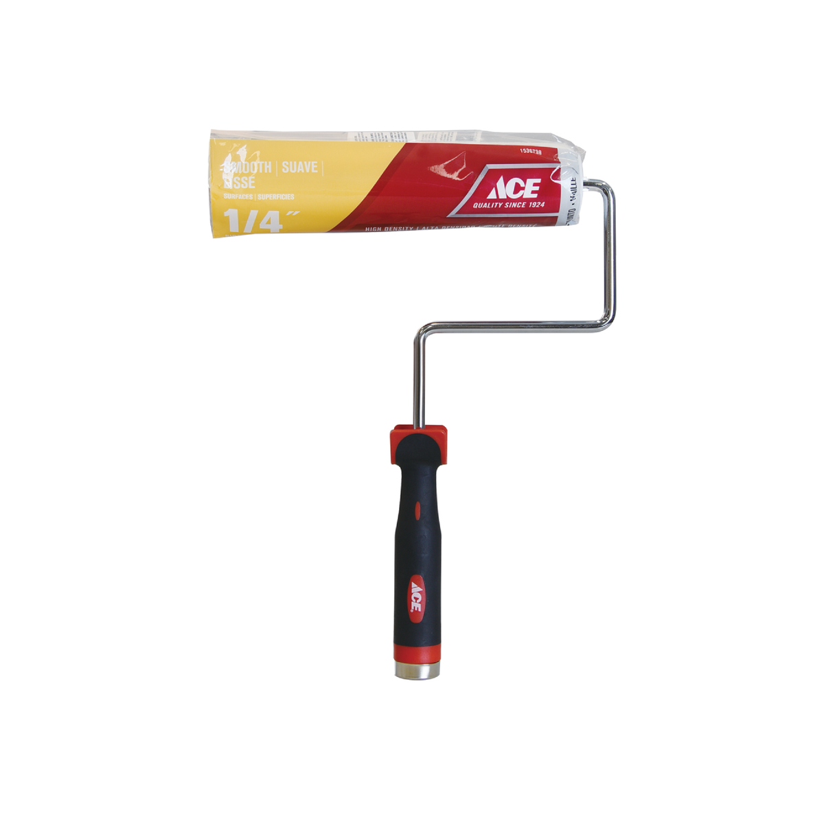 ROLLER COVER AND FRAME PROFESSIONAL 22.9CM (9IN) 6.35MM (1/4IN) NAP POLYESTER AND ZINC PLATED ACE