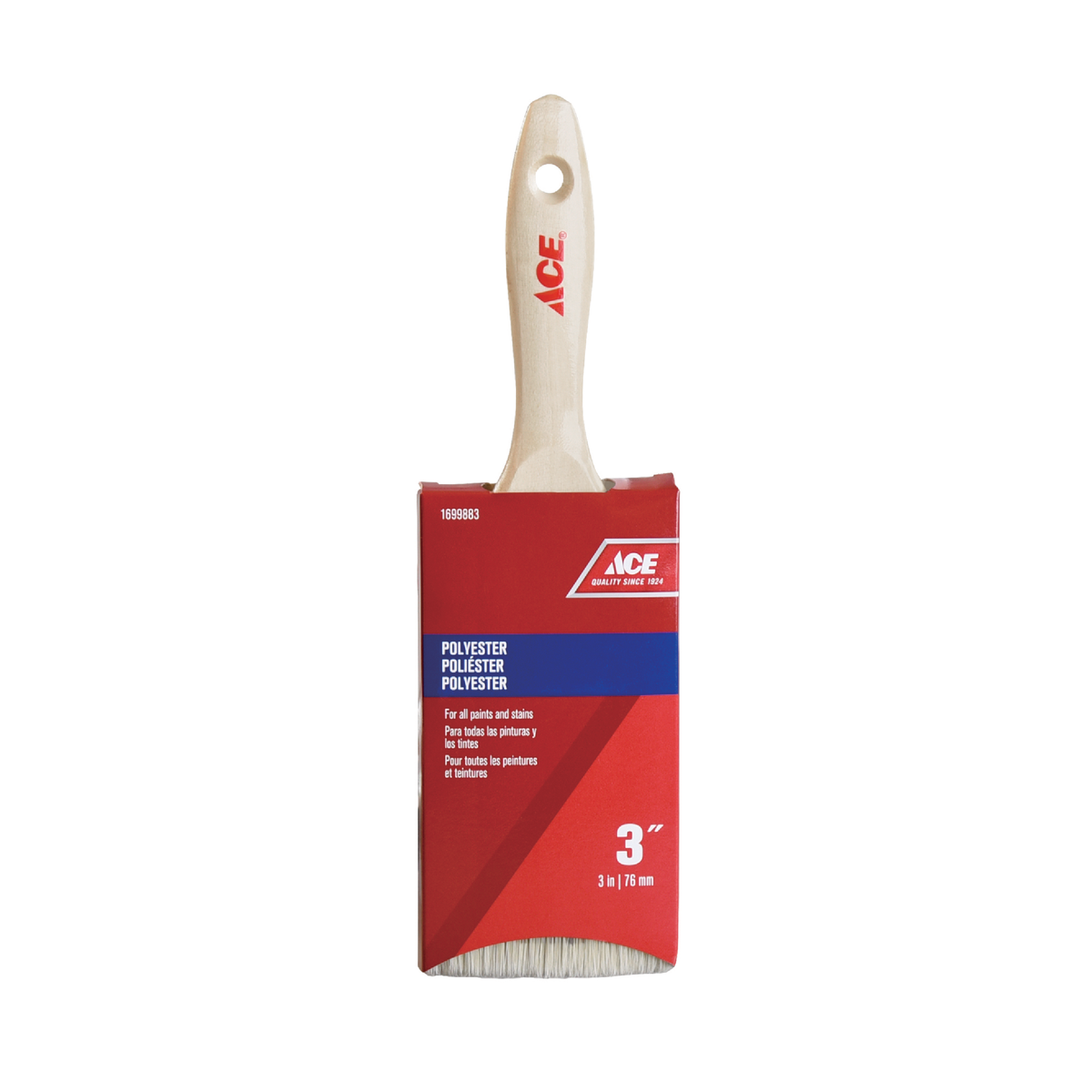 PAINT BRUSH SELECT 3IN (76.2MM) SYNTHETIC WOOD HANDLE ACE