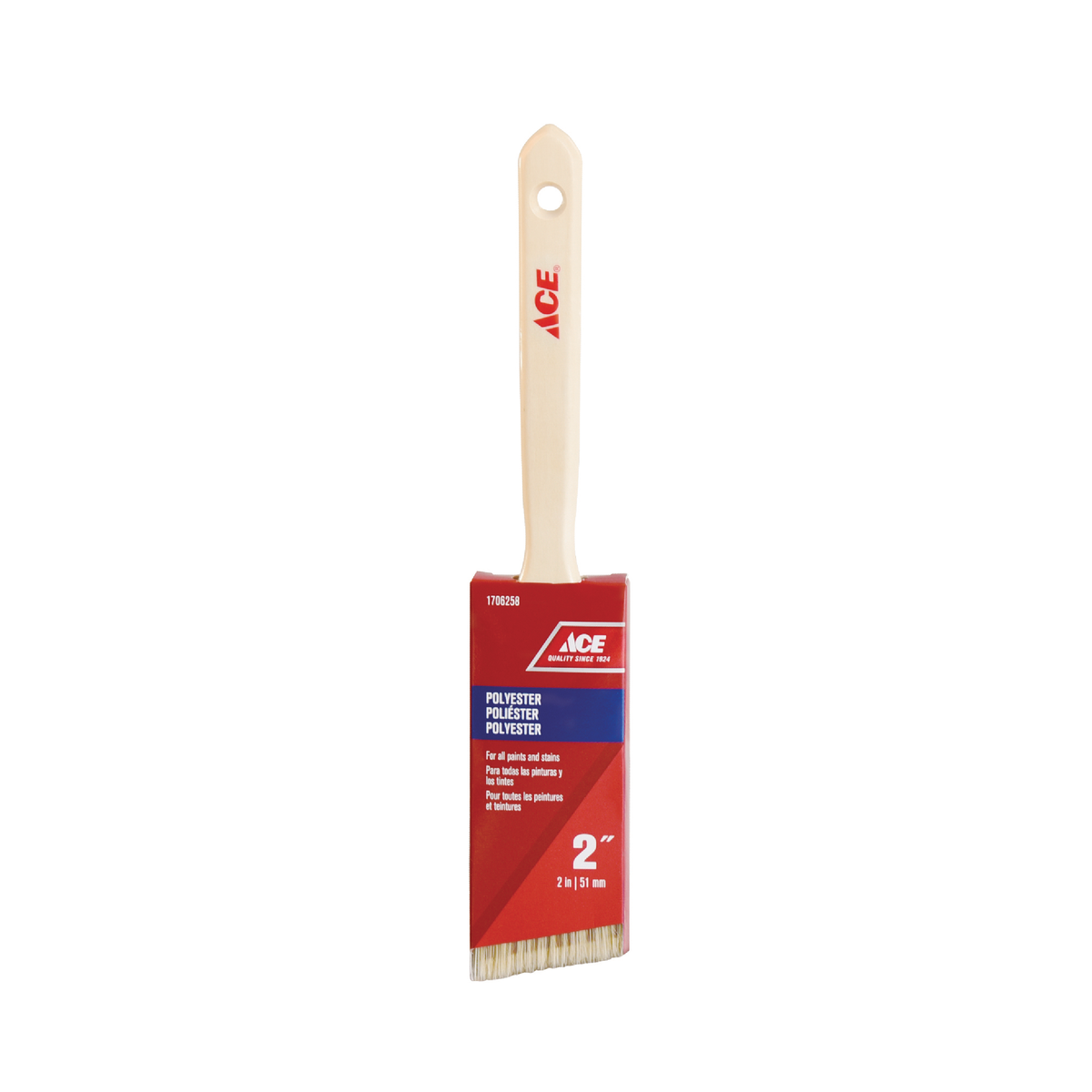 PAINT BRUSH SELECT ANGLED 2IN (50.8MM) SYNTHETIC WOOD HANDLE ACE