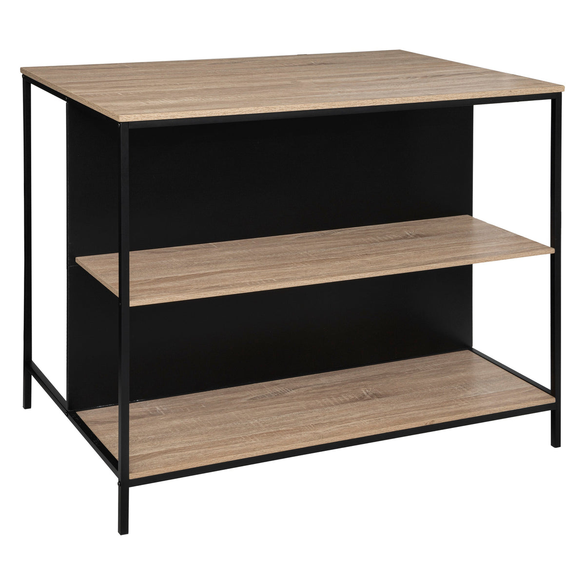 Aliaj Bar-Height Kitchen Island with Storage