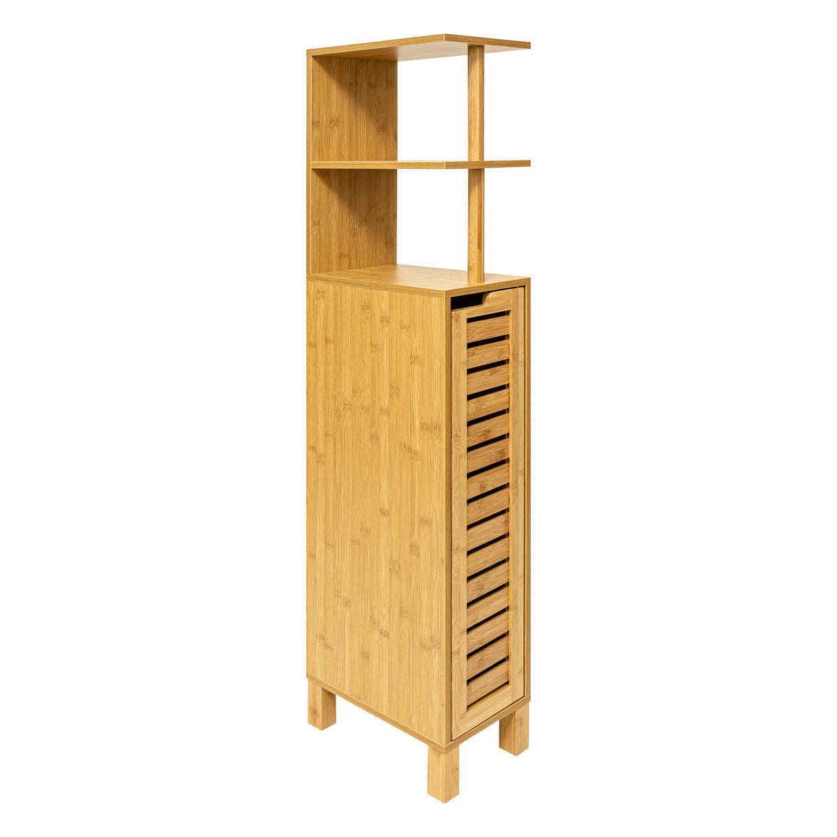 Sicela Bamboo Bathroom Cabinet – 30 × 19 × 120 cm
