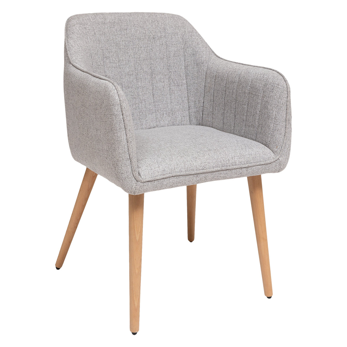 Visoca Dining Armchair – Gray/Natural