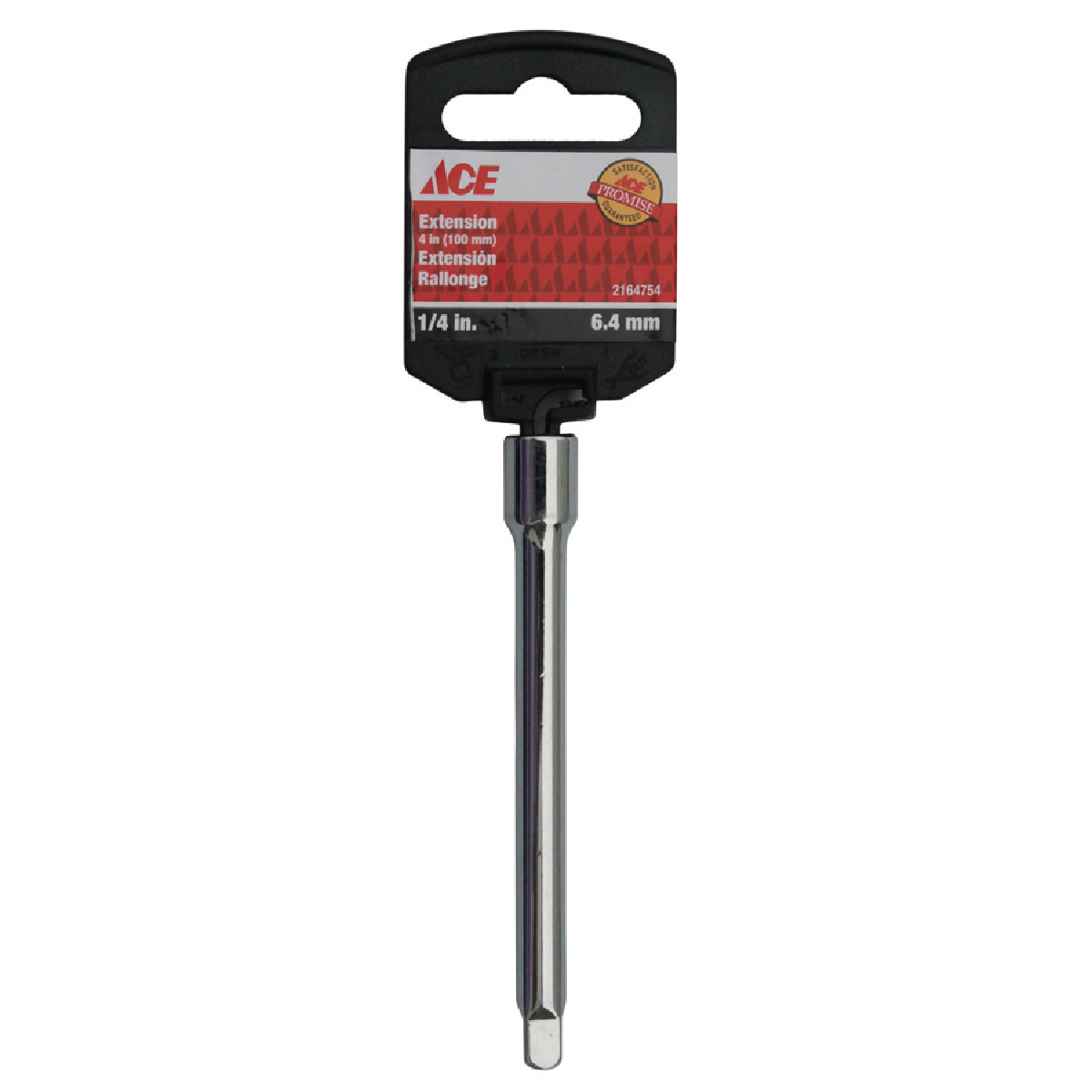 EXTENSION BAR 1/4IN (6MM) DR X 4IN (10CM) ACE