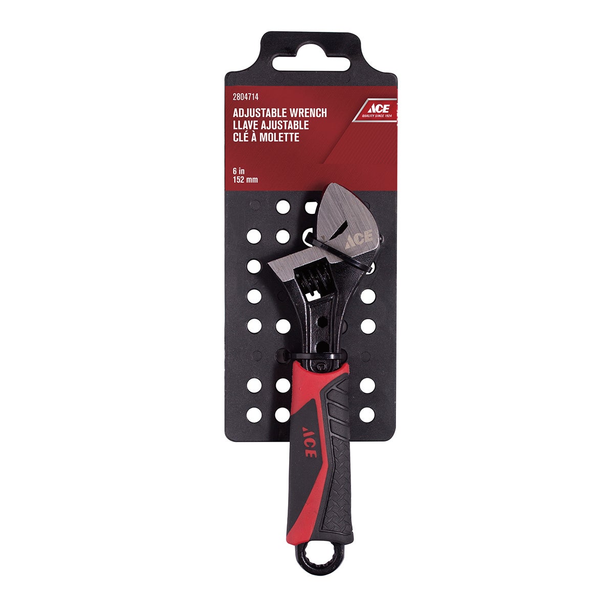ADJUSTABLE WRENCH 6IN (15 CM) TPR GRIP ACE