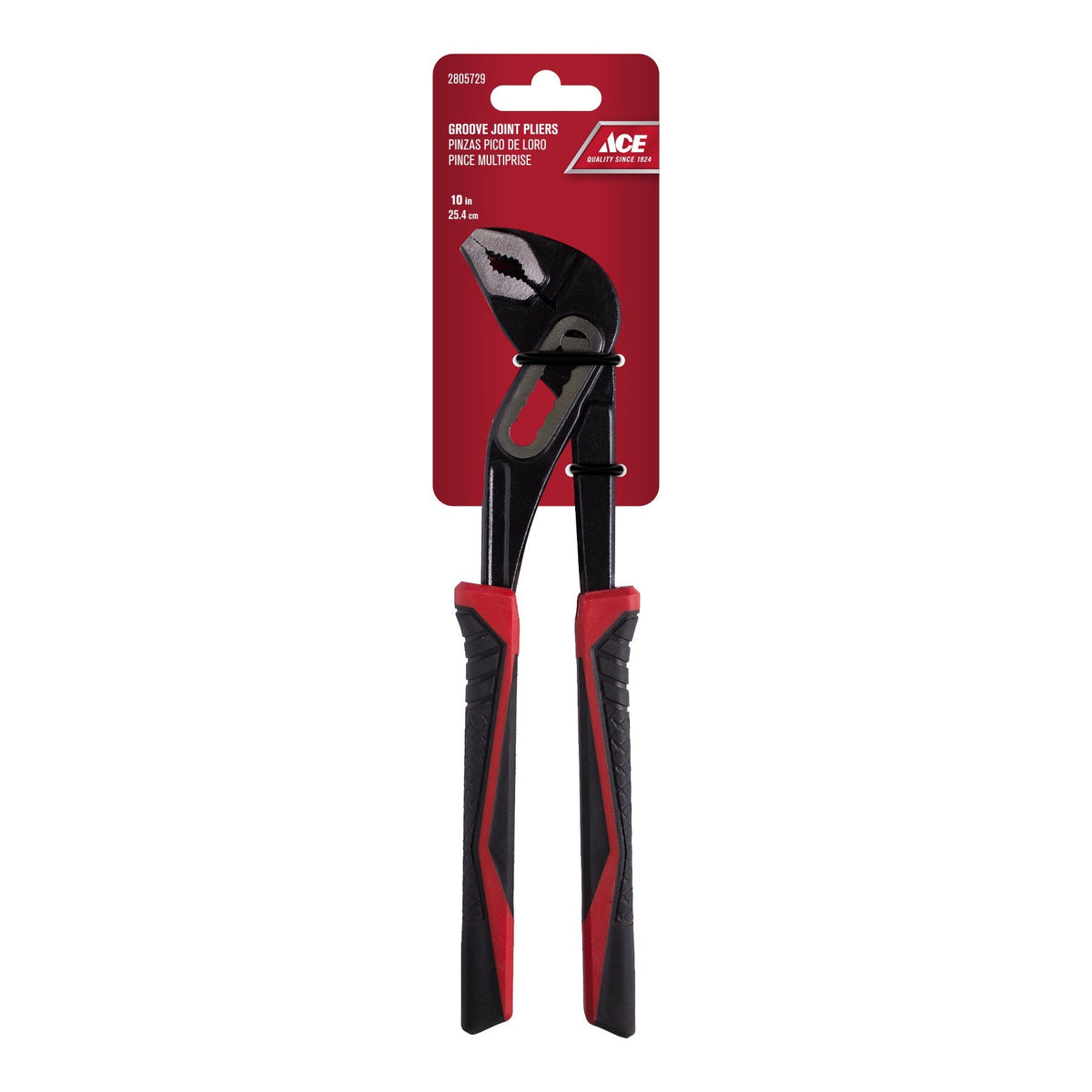 GROOVE JOINT PLIERS 10IN (25CM) TPR GRIP ACE