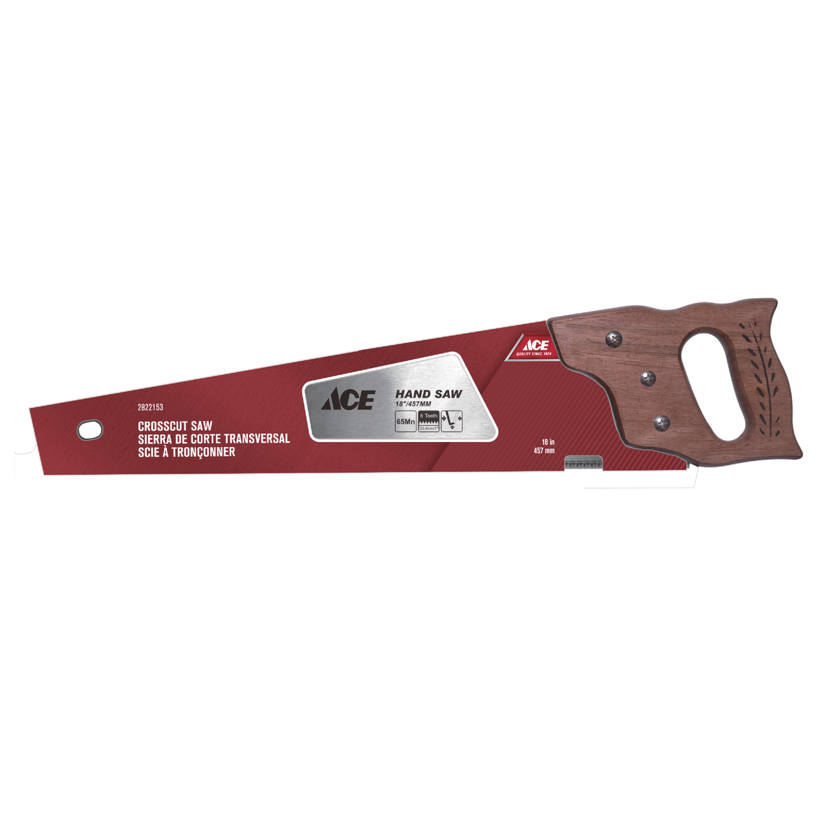 CROSSCUT SAW 457MM (18IN) 8TPI HARDWOOD GRIP ACE