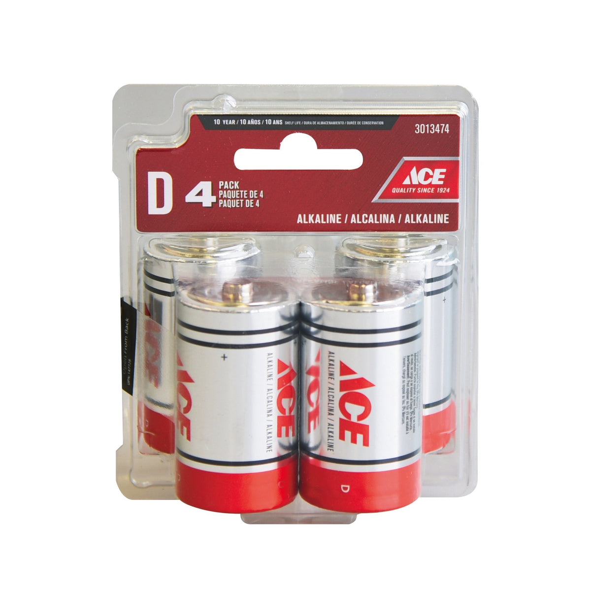 ACE BATTERY D 4PK