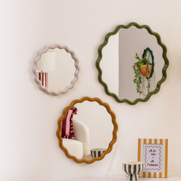 Judy Wavy Polypropylene Mirror – Assorted