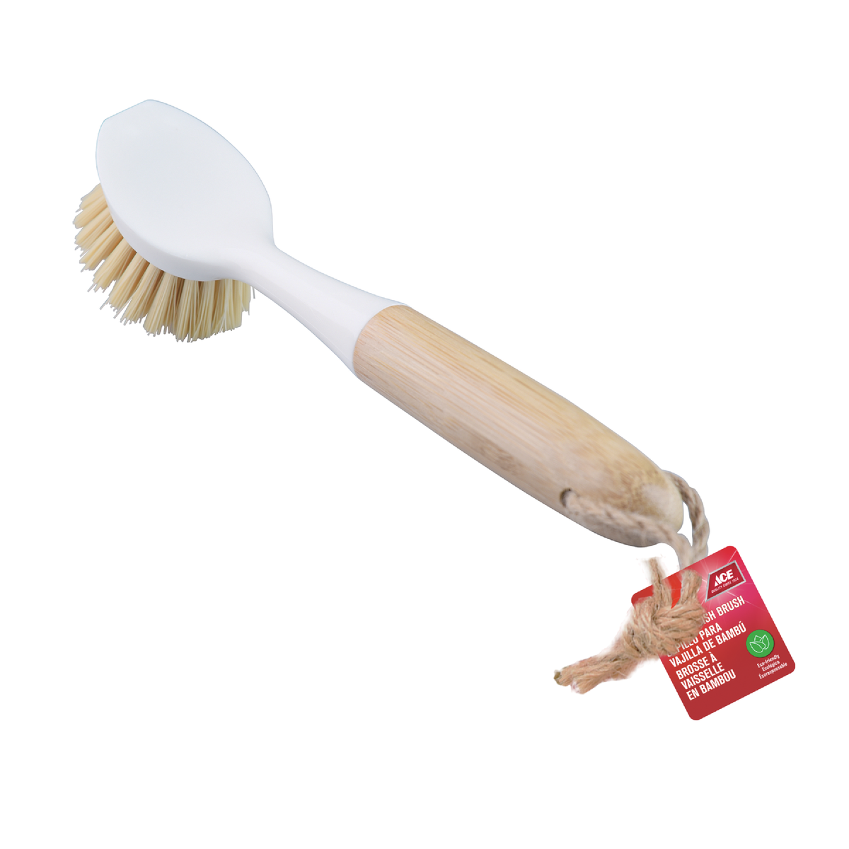 BRUSH DISH BAMBOO HANDLE ACE