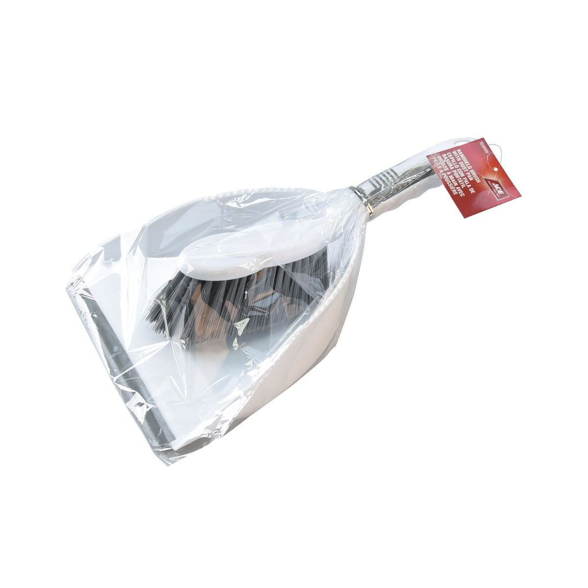 DUSTPAN AND BRUSH SET PLASTIC ACE