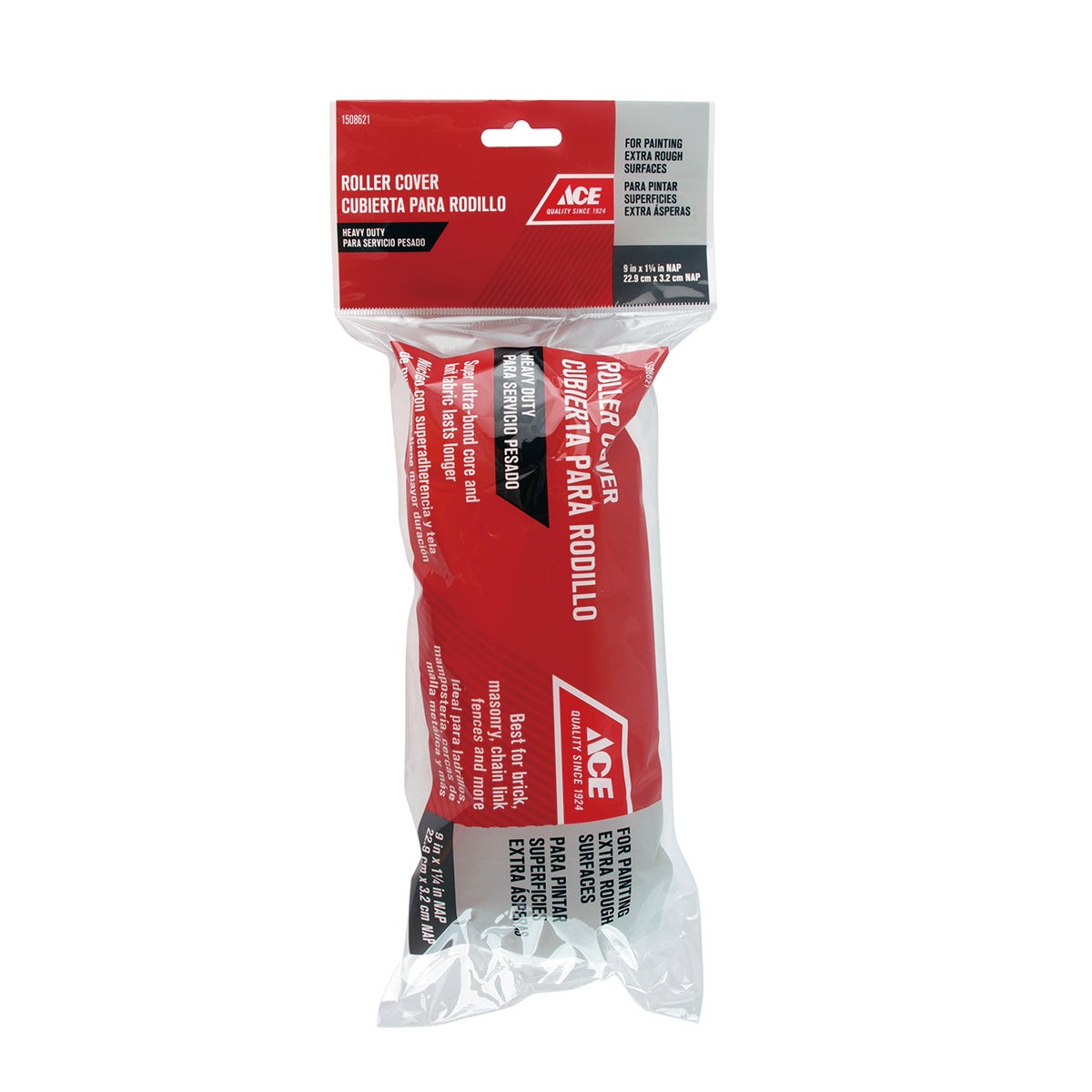 SELECT PAINT ROLLER COVER 3.2CM X 22.9CM (1 1/4IN X 9IN) POLYESTER AND POLYPROPYLENE ACE