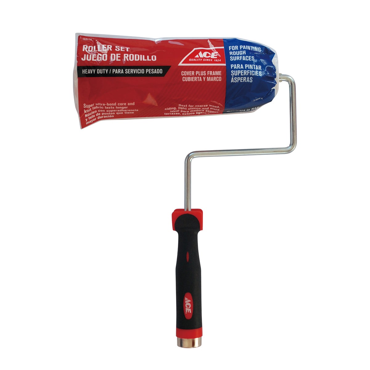 ROLLER COVER AND FRAME PROFESSIONAL 22.9CM (9IN) 1.91CM (3/4IN) NAP POLYESTER ZINC PLATED ACE