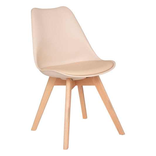 Baya Polypropylene Chair – Beige/Natural