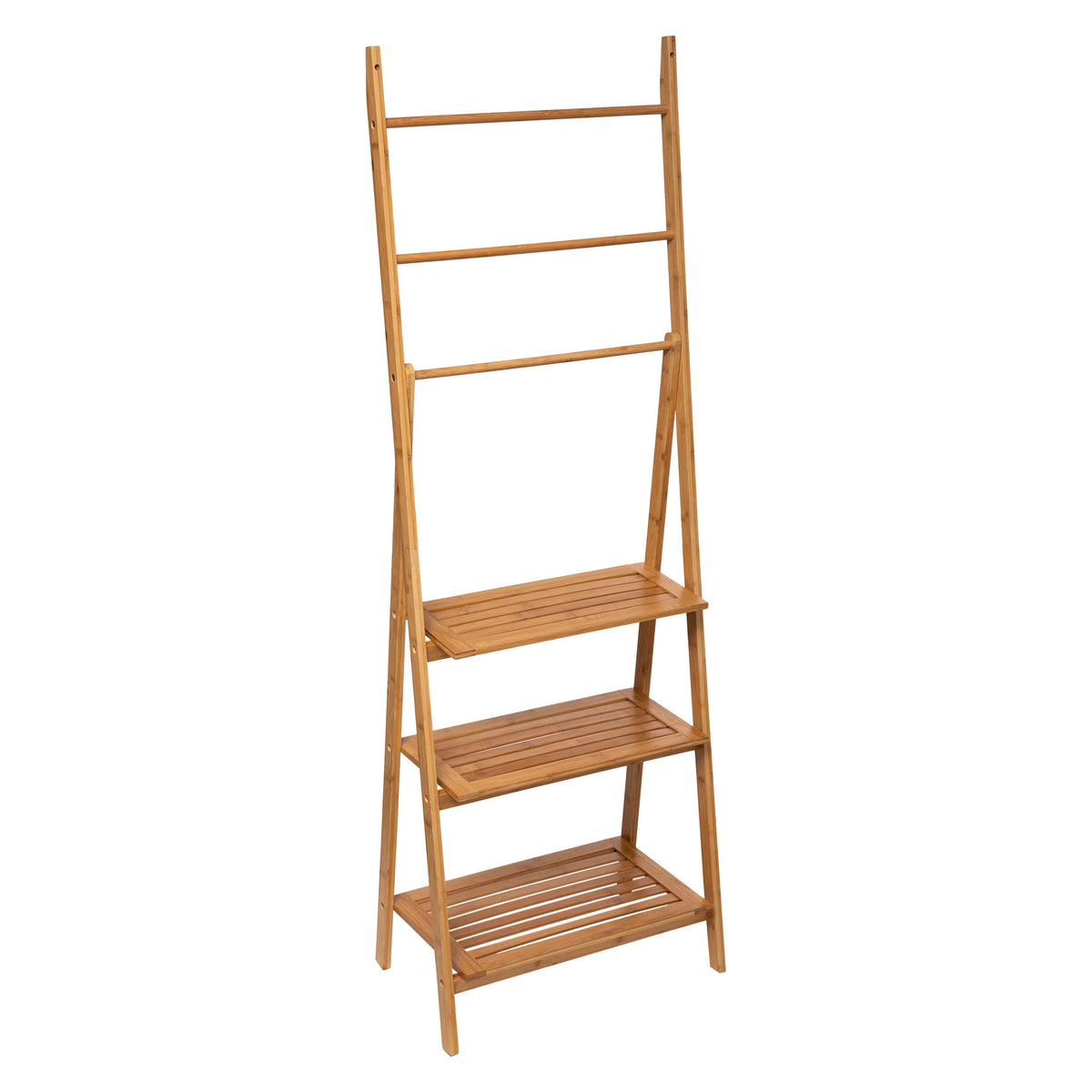 TOWEL RACK SHELF BAMBOO5