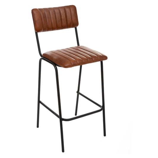 DARIO CGNC LTHR BAR STOOL SH73