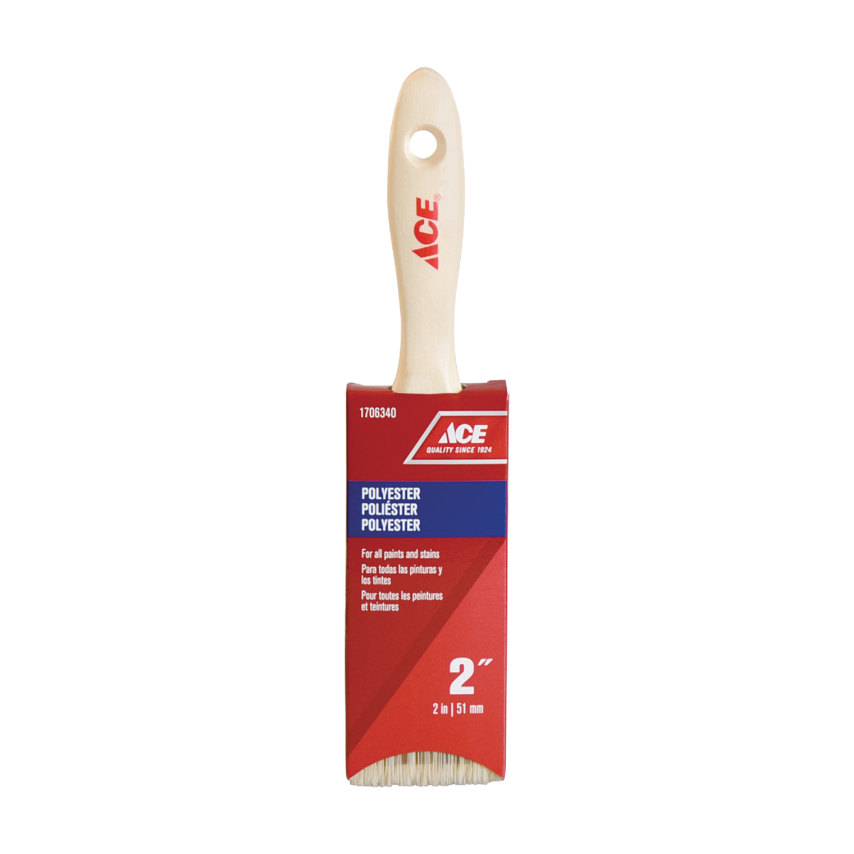 PAINT BRUSH SELECT 2IN (50.8MM) SYNTHETIC WOOD HANDLE ACE