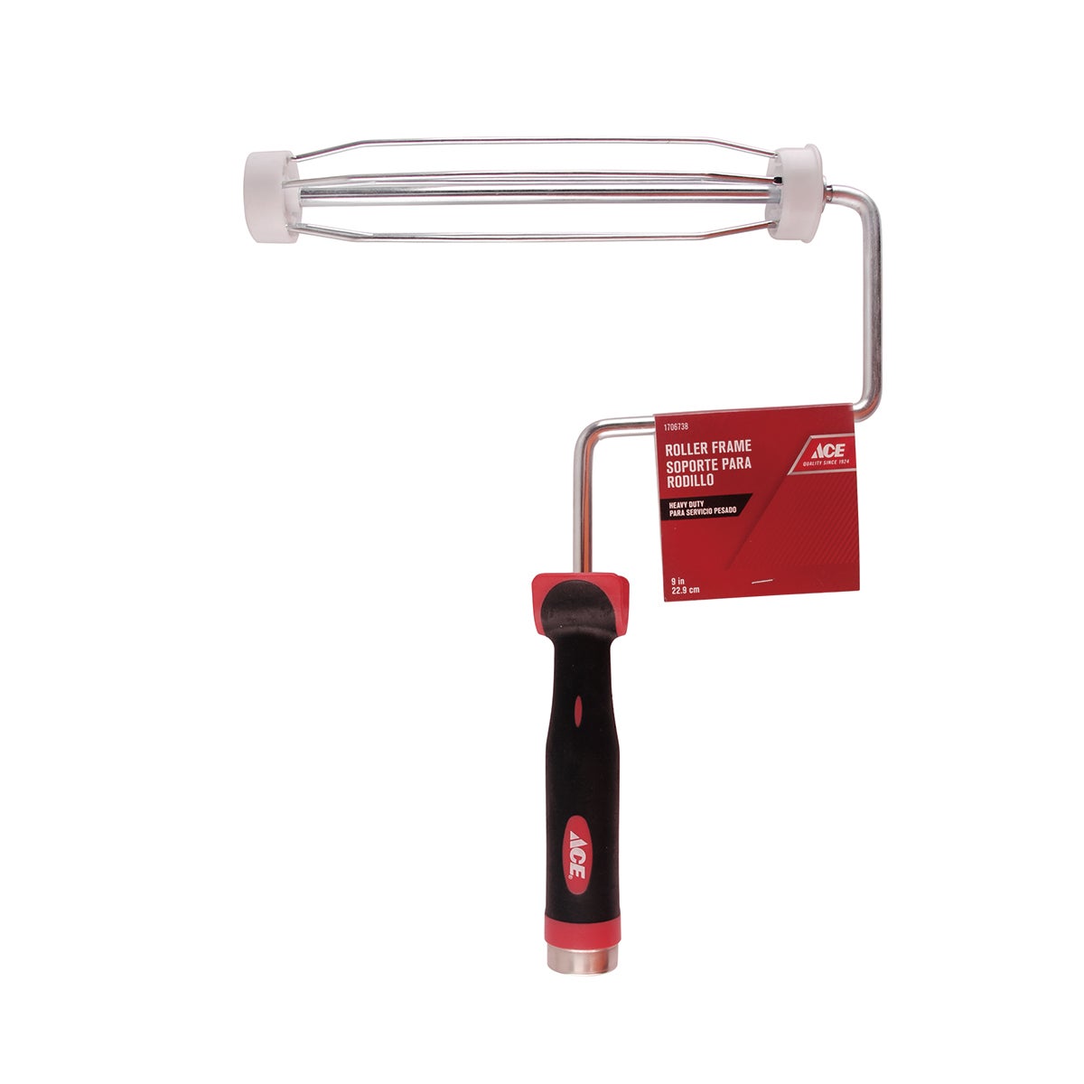 PAINT ROLLER FRAME 9IN (228.6MM) OVERMOLD HANDLE ACE