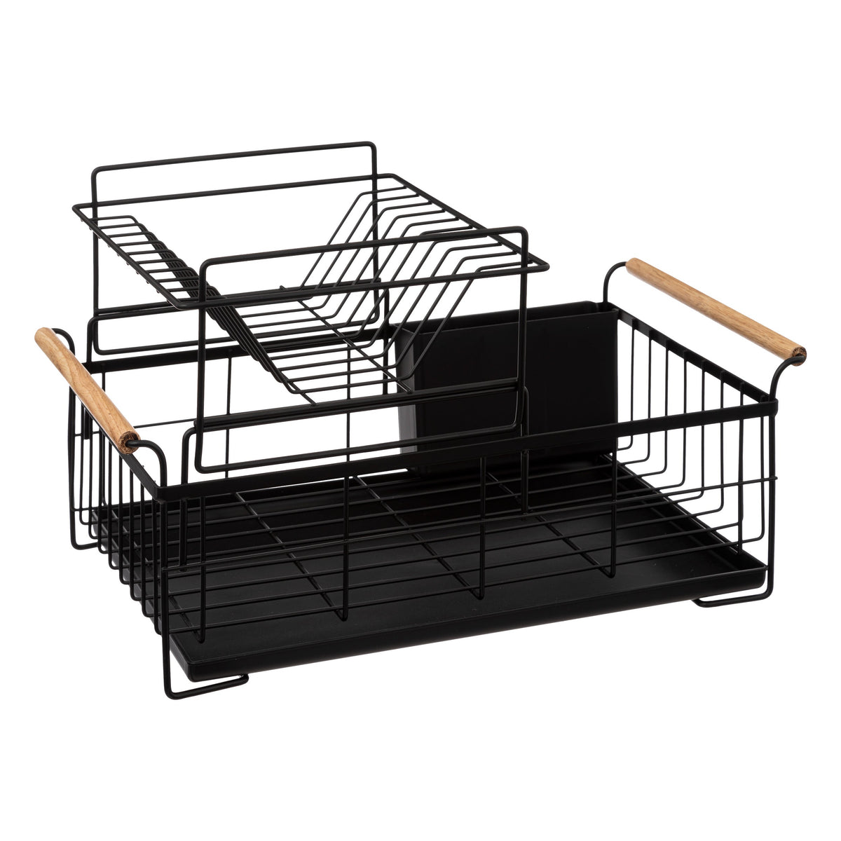 2TIER BLACK DISH DRAIN NATUREO