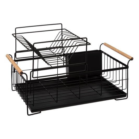 2TIER BLACK DISH DRAIN NATUREO