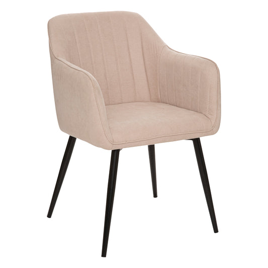 Visoca Dining Armchair – Beige/Black