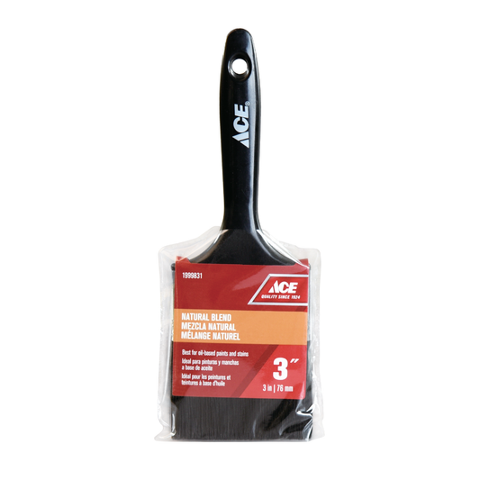 ACEPAINT BRUSH 3IN NATURAL BLEND PLASTIC HANDLE