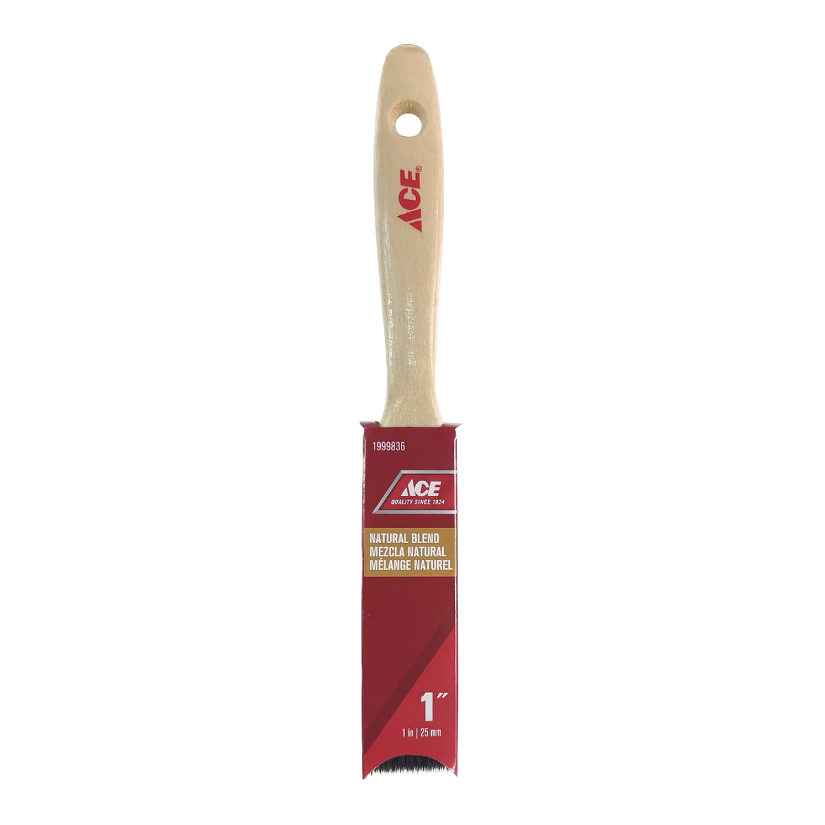 ACE PAINT BRUSH SELECT 1IN NATURAL BLEND WOOD HANDLE