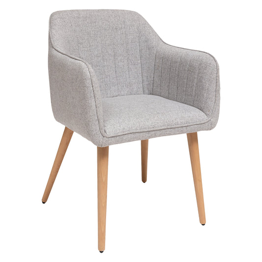 Visoca Dining Armchair – Gray/Natural