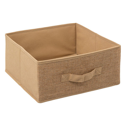 Jute-Look Storage Box – 31 × 15 cm
