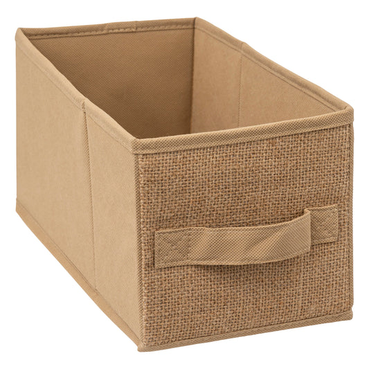 Jute-Look Storage Box – 15 × 31 cm