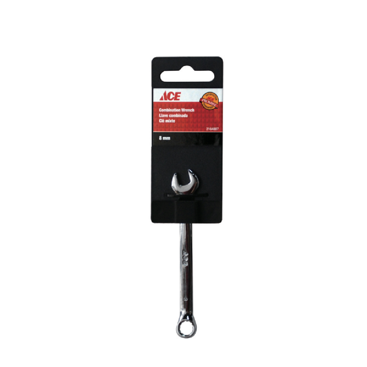 COMBINATION WRENCH 8MM POLISHED FINISH ACE