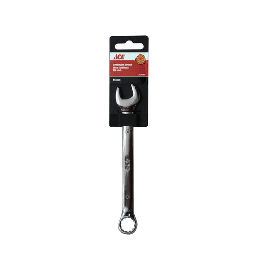 COMBINATION WRENCH 15MM POLISHED FINISH ACE