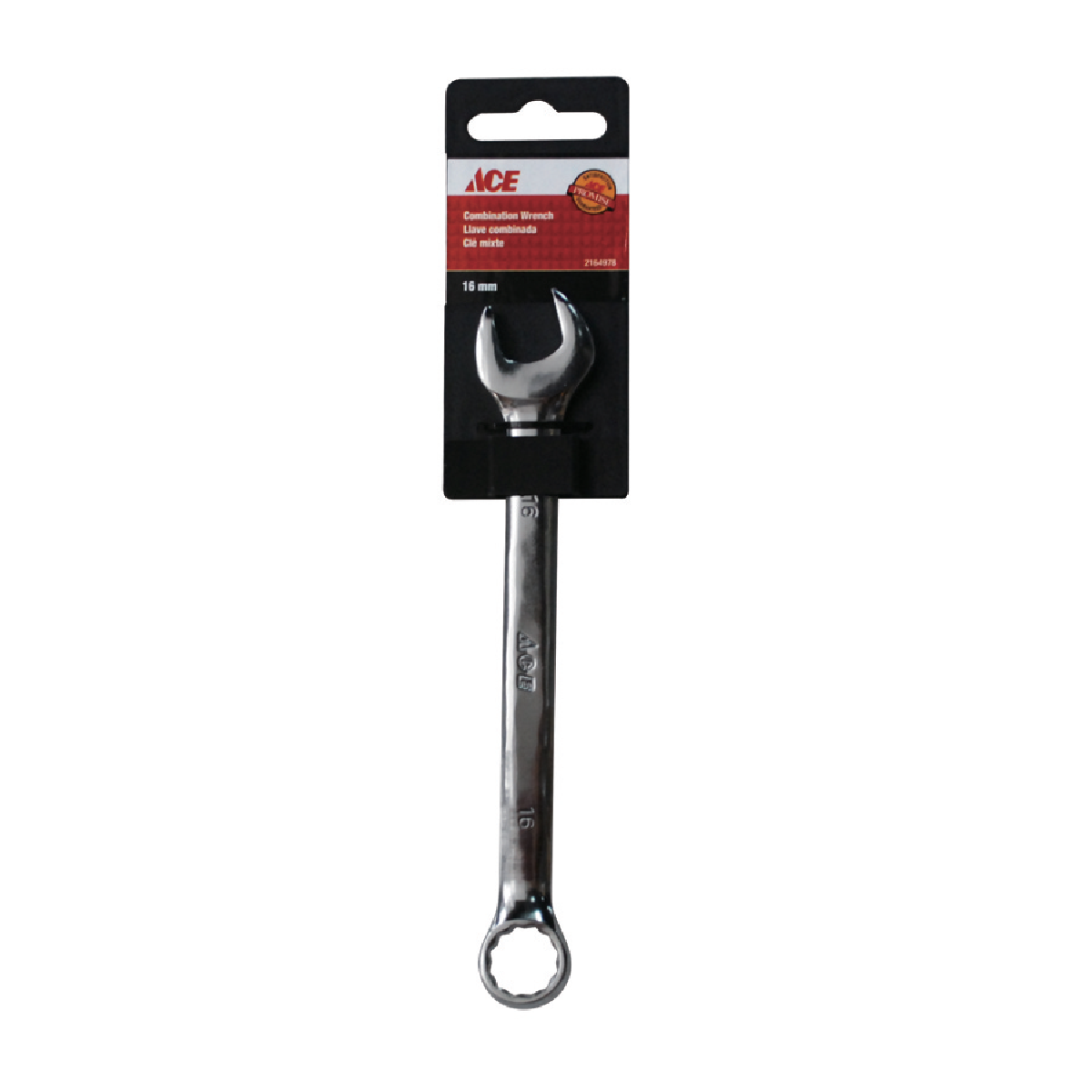 COMBINATION WRENCH 16MM POLISHED FINISH ACE