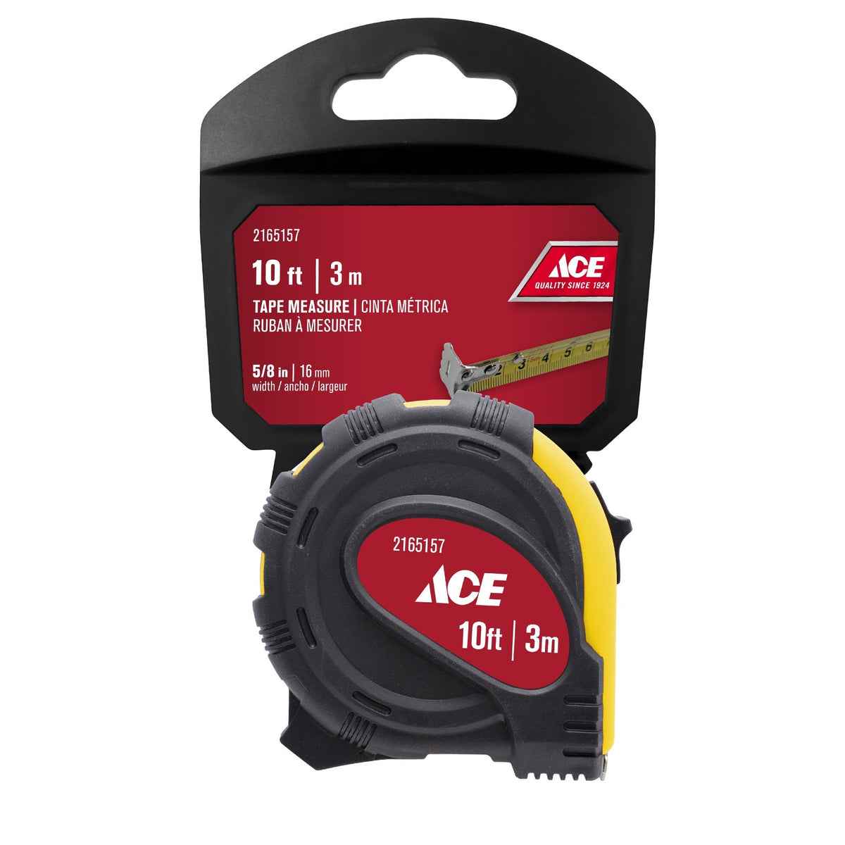 TAPE MEASURE 10FT (3M) SINGLE STOP RUBBER GRIP ACE