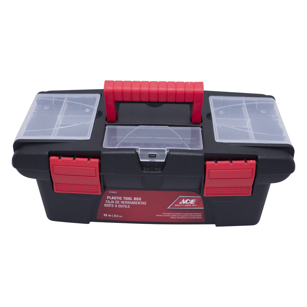 ACE 14-in. Plastic Toolbox with Parts Tray