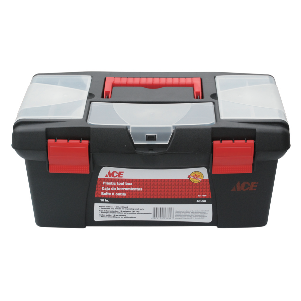 ACE 16-in. Toolbox with Parts Tray