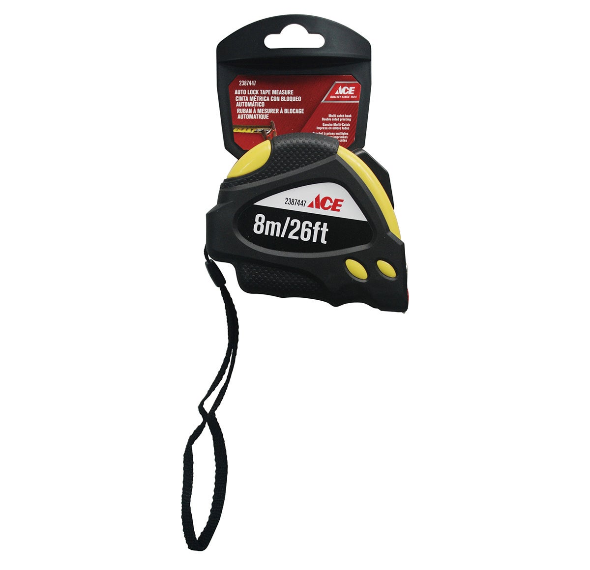 AUTO RETRACTABLE TAPE MEASURE 26FT (8M) ACE
