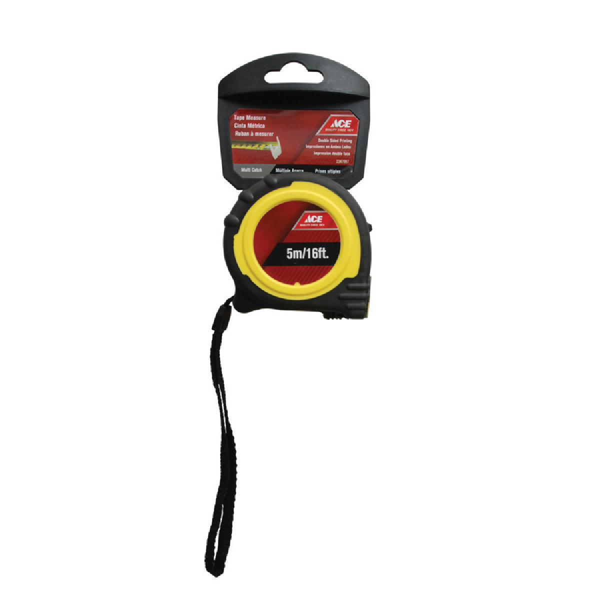 TAPE MEASURE 16FT (5M) 2 POSITION STOP TPR GRIP ACE