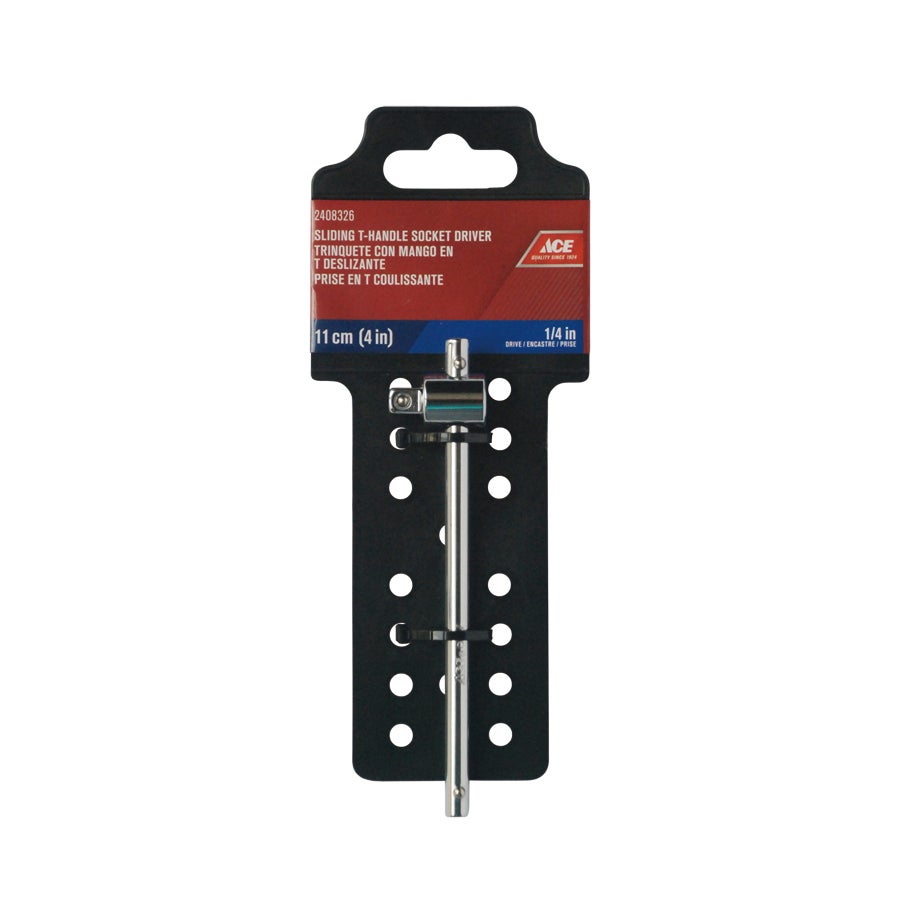 SLIDING T HANDLE 1/4IN DRIVE BY 11CM (4 1/2IN) ACE