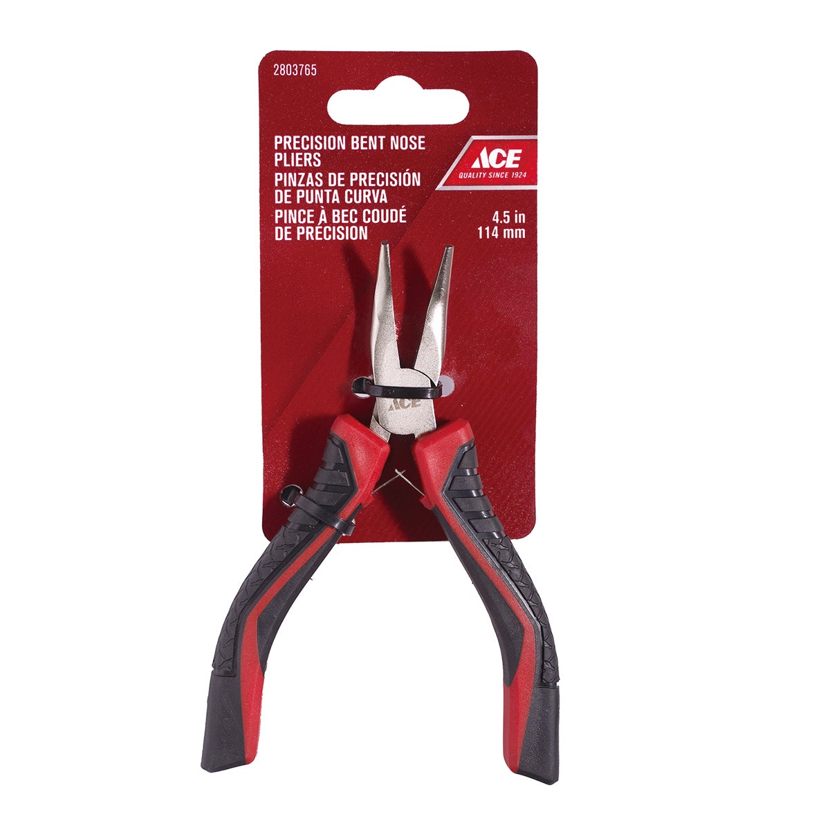 BENT NOSE PLIERS 114MM (4.5IN) TPR GRIP ACE