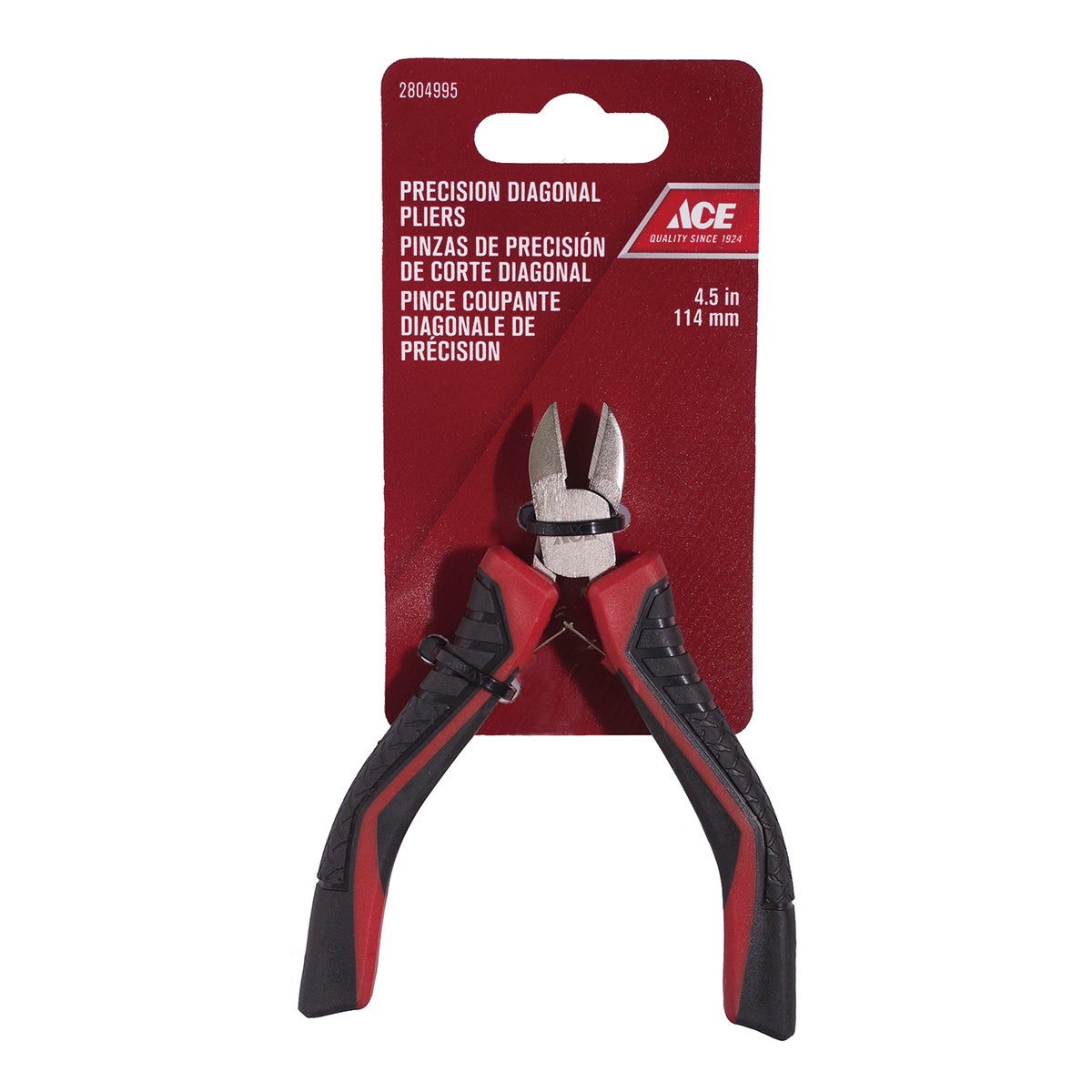 DIAGONAL CUTTING PLIERS 114MM (4.5IN) TPR GRIP HANDLE ACE