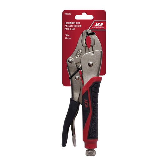 LOCKING PLIERS 25CM (10IN) COMFORT GRIP HANDLE ACE