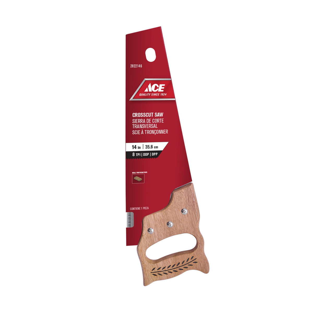CROSSCUT SAW 356MM (14IN) 8TPI HARDWOOD GRIP ACE