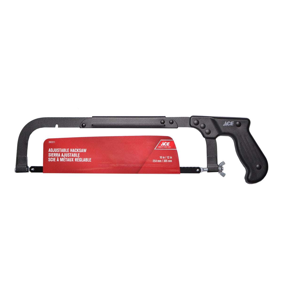 ADJUSTABLE HACKSAW 203MM/305MM (8IN/12IN) STEEL HANDLE ACE