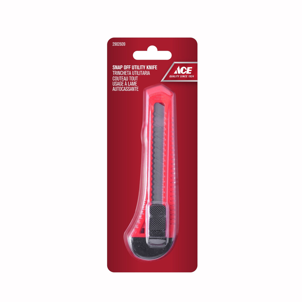 UTILITY KNIFE 18MM ABS SNAP OFF KNIFE ACE