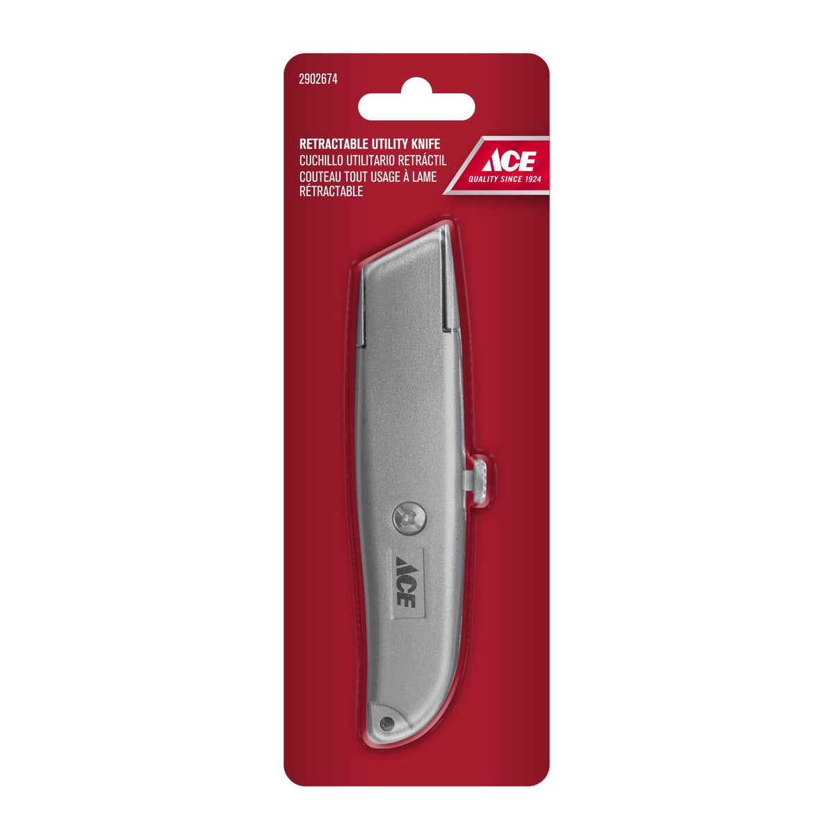 UTILITY KNIFE RETRACTABLE ALUMINIUM ALLOY ACE