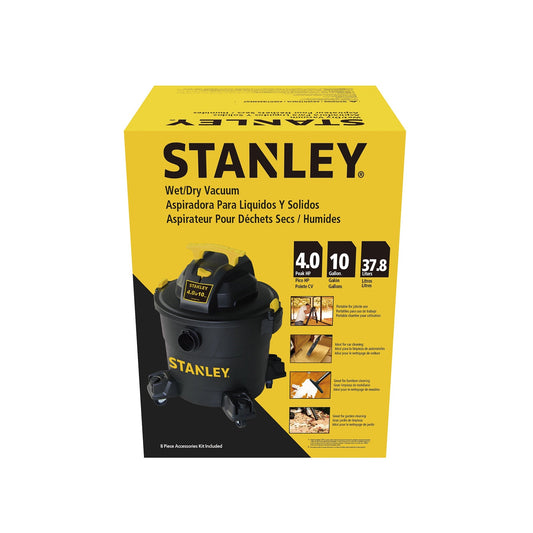 STANLEY 10 GALLON WET/DRY VAC 120V 60HZ