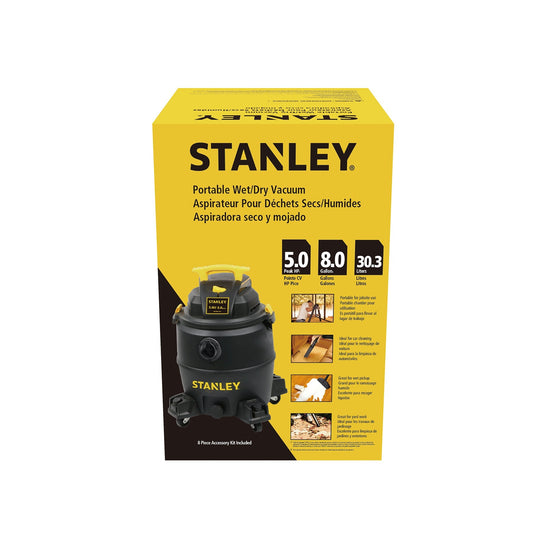 STANLEY 8 GALLON WET/DRY VAC 120V 60HZ