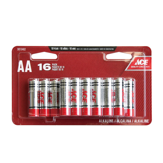 ACE BATTERY AA 16PK